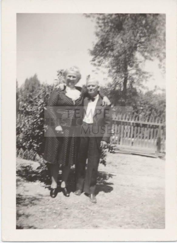 Photograph of Roy Hackett with Friend