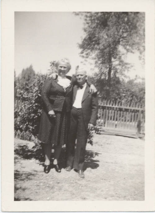 Photograph of Roy Hackett with Friend