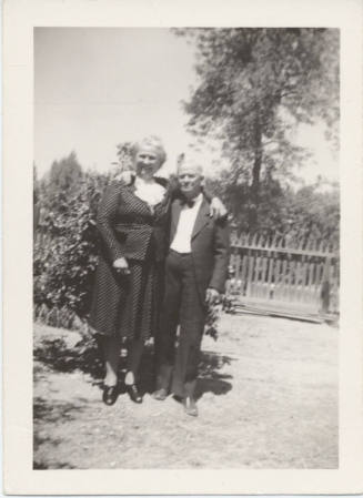Photograph of Roy Hackett with Friend