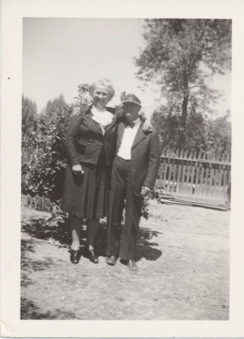 Photograph of Roy Hackett with Friend