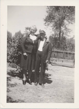 Photograph of Roy Hackett with Friend