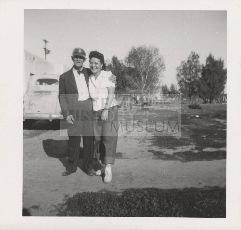 Photograph of Roy Hackett with Friend