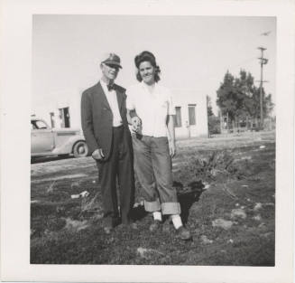Photograph of Roy Hackett with Friend