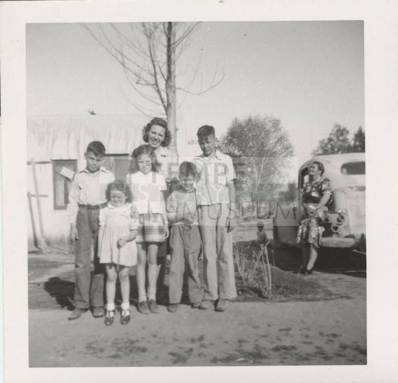 E. Hackett,Unidentified Woman and Children