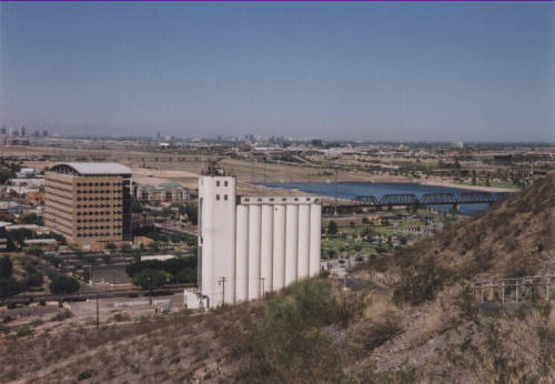 View from Tempe Butte: Hayden Mill and America West Building