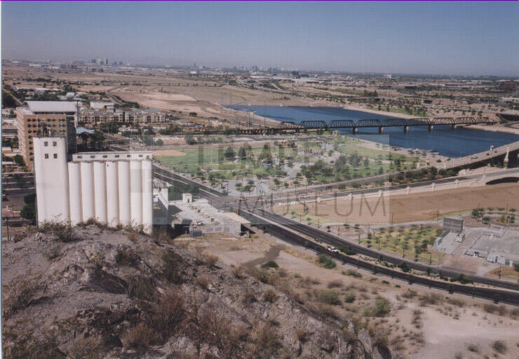 View from Tempe Butte: Hayden Mill, Tempe Beach Park