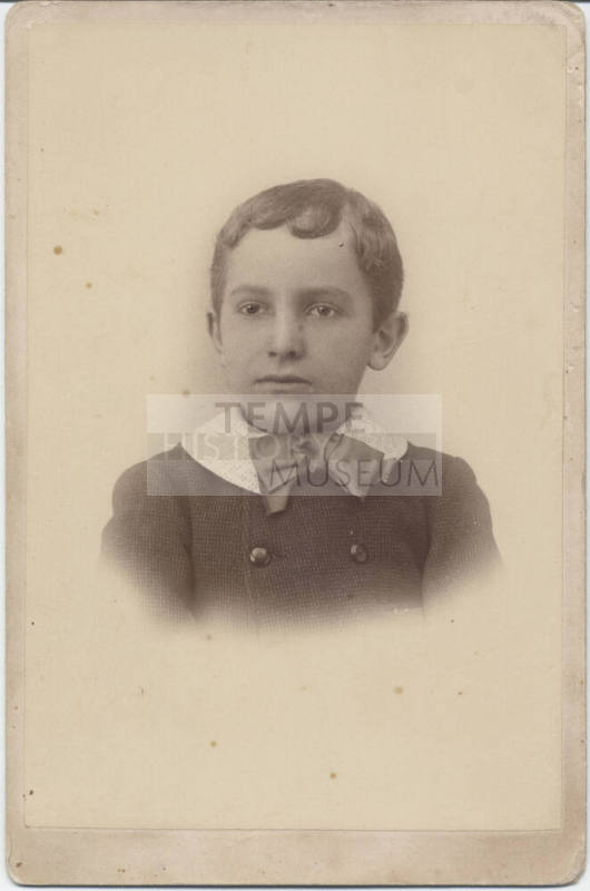 Portrait of Carl Hayden as a Young Boy