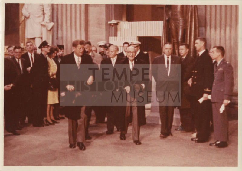 Group with Carl Hayden and John Kennedy