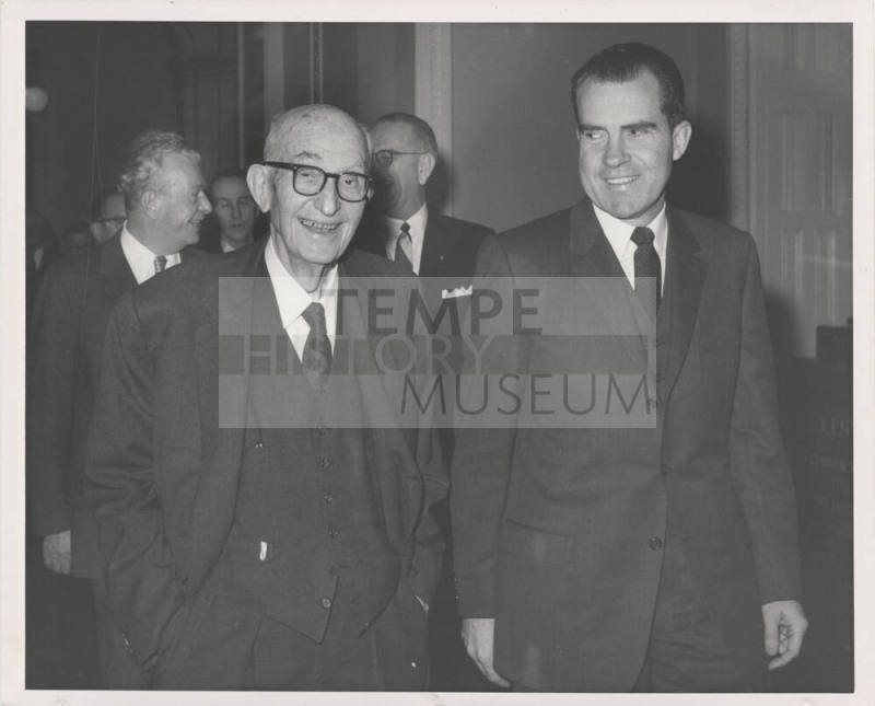 Carl Hayden and Richard Nixon