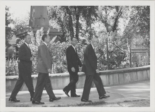 Carl Hayden and Three Friends in Santa Fe