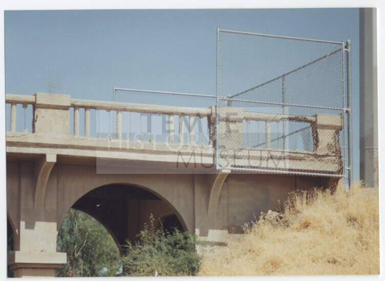 Photo:  Ash Ave. Bridge Abutment, 1993