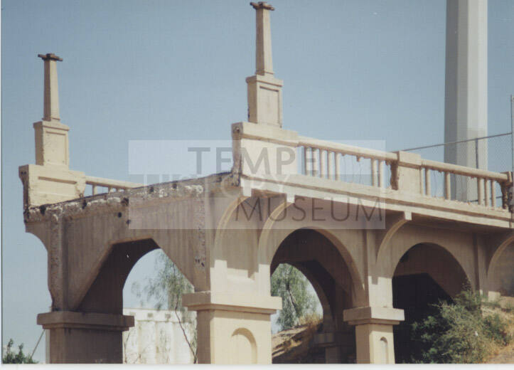 Photo:  Ash Ave. Bridge Abutment, 1993