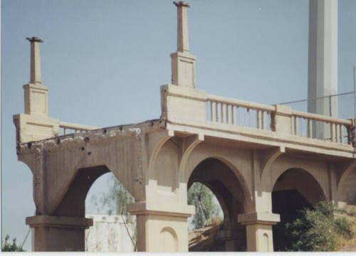 Photo:  Ash Ave. Bridge Abutment, 1993