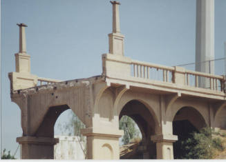Photo:  Ash Ave. Bridge Abutment, 1993