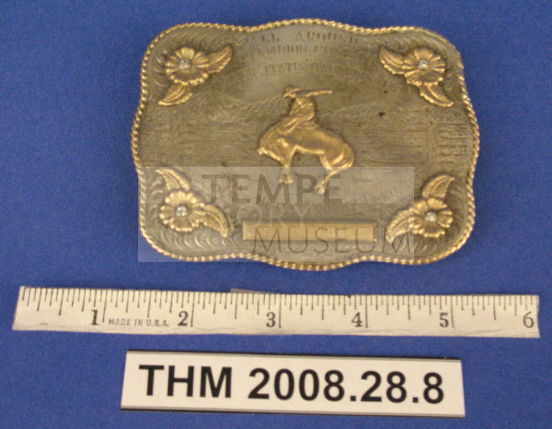 Rodeo Award, Belt-Buckle:  Frank Finley, Silver State Stampede, 1948