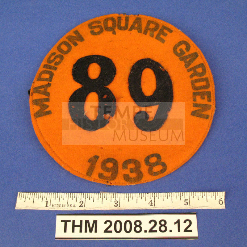 Rodeo Identity Patch:  Madison Square Garden 1938
