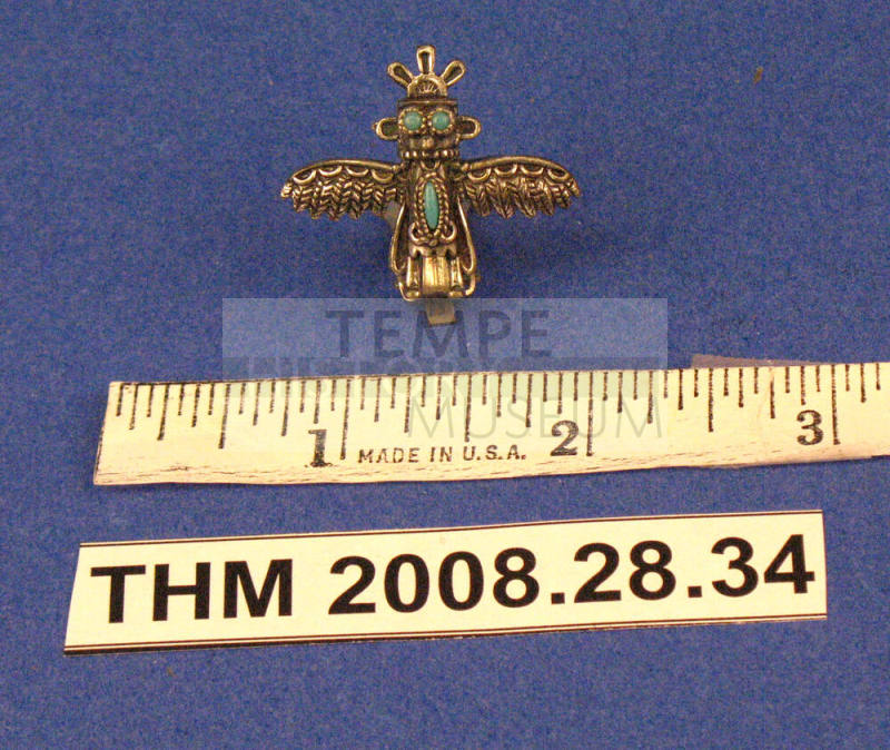 Metal Thunderbird Earring