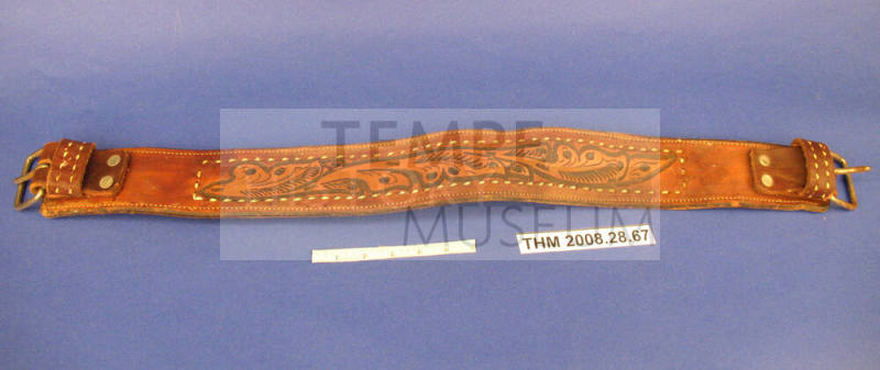 Tooled Leather Girth
