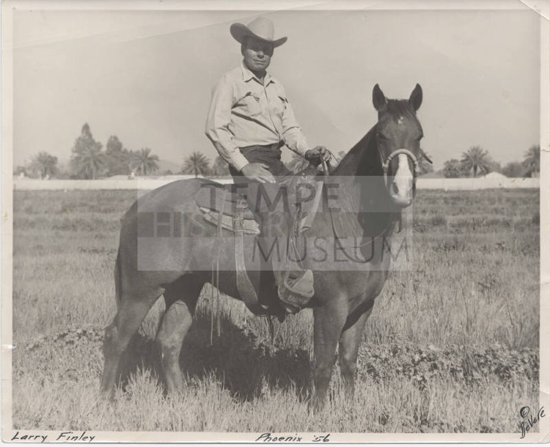 Larry Finley on a Horse
