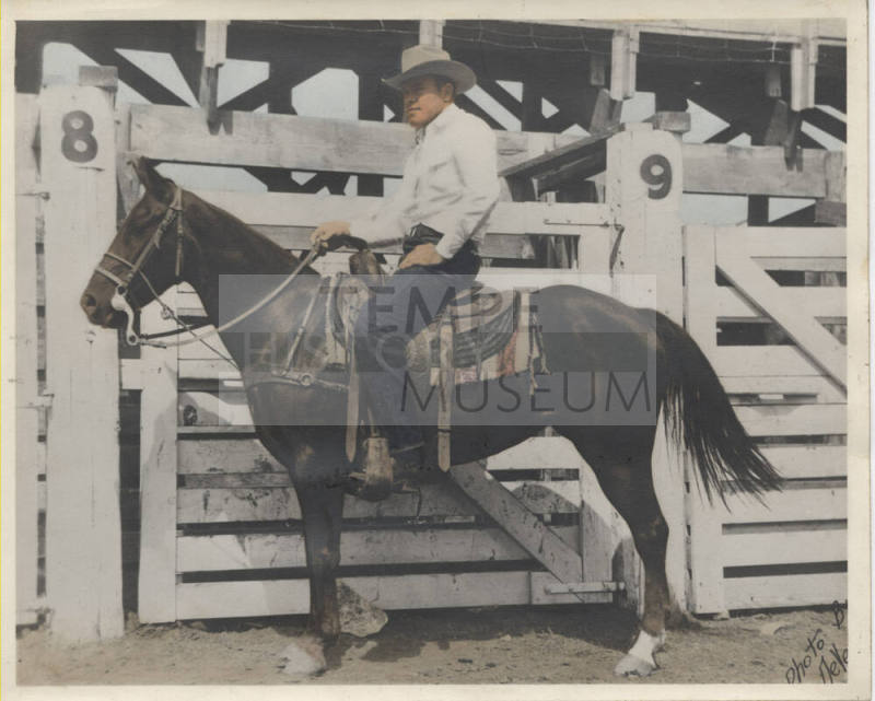 Frank Finley on a Horse