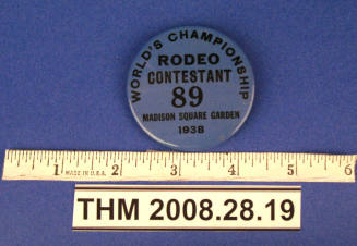 Button, Rodeo Contestant, Madison Square Garden #89
