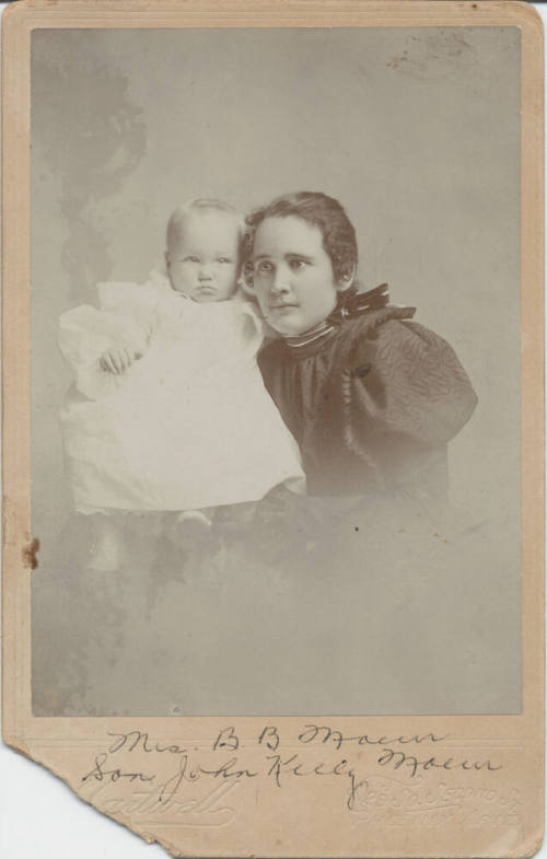 Honor Anderson Moeur and Her Son John