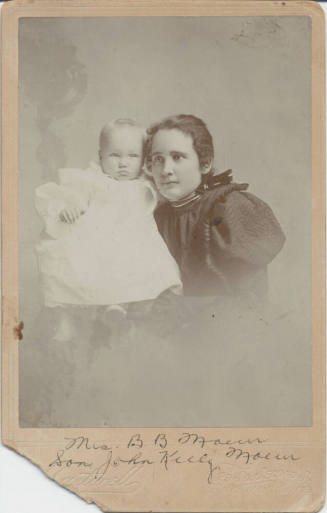 Honor Anderson Moeur and Her Son John