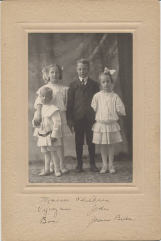 Portrait of Moeur Family Children