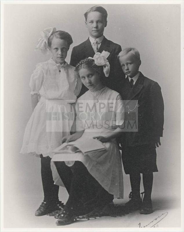 Portrait of Moeur Children in a Group