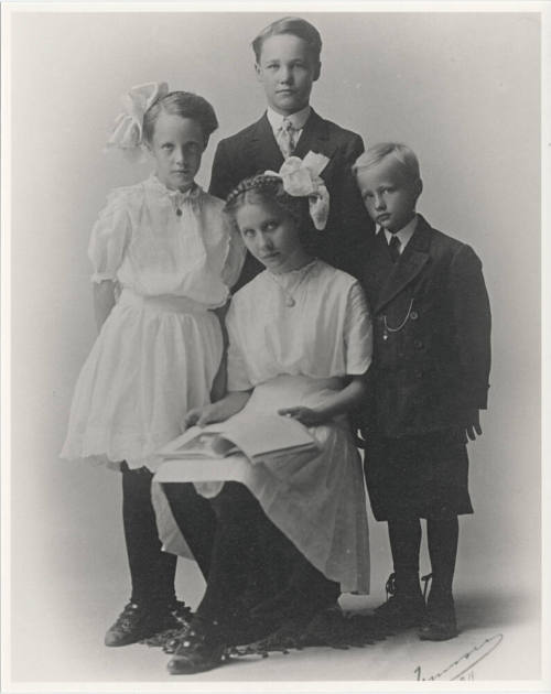 Portrait of Moeur Children in a Group