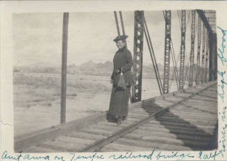 Anna Ridenour on Tempe Railroad Bridge (aka Santa Fe Bridge)