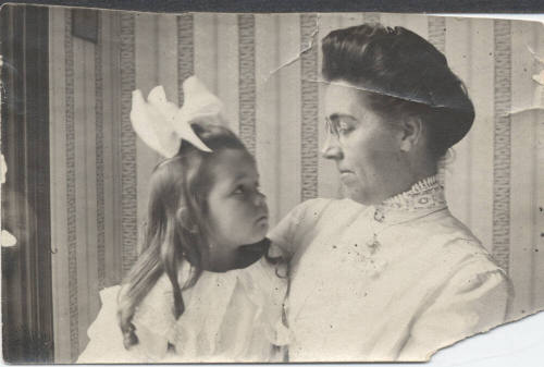 Photograph of Mable Riley and Her Child