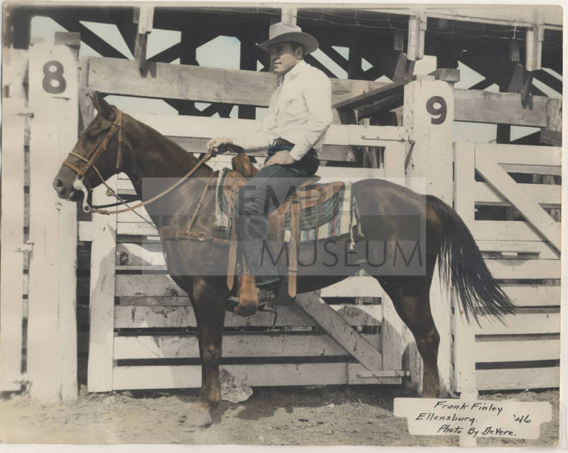 Colorized Photo of Frank Finley at Ellensburg, 1946