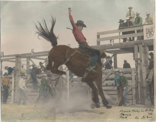 Frank Finley on Hi Skip '42' at Phoenix Rodeo