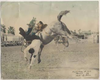 Photo Print of Frank Finley Falling off S. S. at the Phoenix Rodeo '46