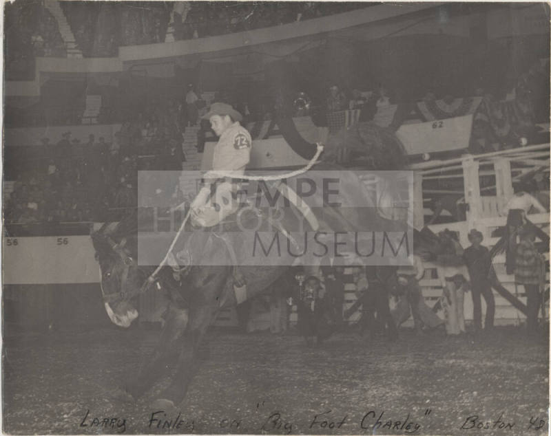 Photo Print of Larry Finley on "Big Foot Charley" Boston '48