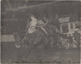 Photo Print of Larry Finley on "Big Foot Charley" Boston '48