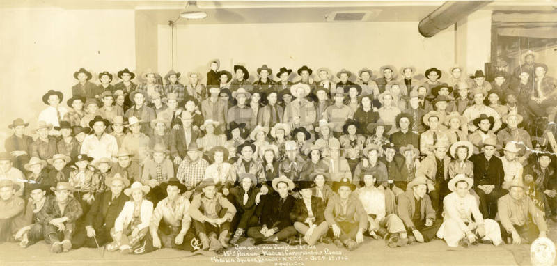 Cowboys and Cowgirls at the 15th Annual World's Championship Rodeo Madison Square Garden, NY City, Oct 9-27, 1940
