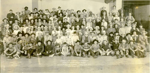 Cowboy and Cowgirl Contestants at the Worlds Championship Rodeo at Madison Square Garden, New York City, 1942