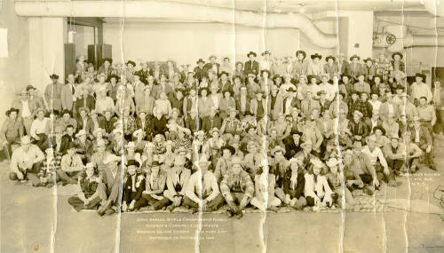 23rd Annual World Championship Rodeo Contestants, NYC, 1948