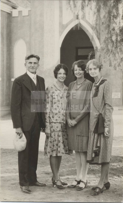 Reverend Lyons and Family at 1st Christian Church