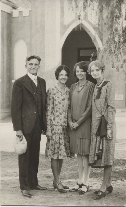 Reverend Lyons and Family at 1st Christian Church