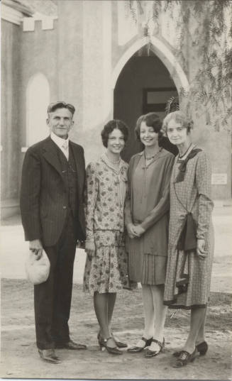 Reverend Lyons and Family at 1st Christian Church