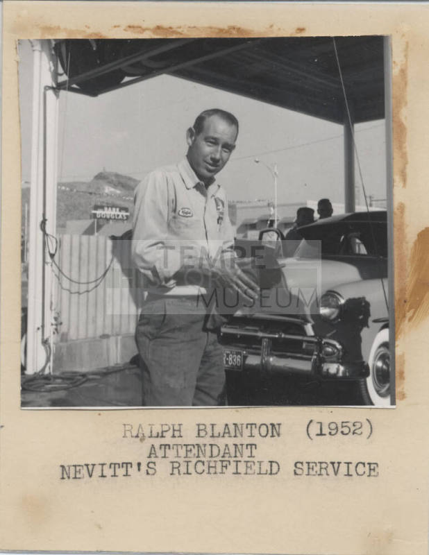 Ralph Blanton -Attendant-Nevitt's Richfield Service