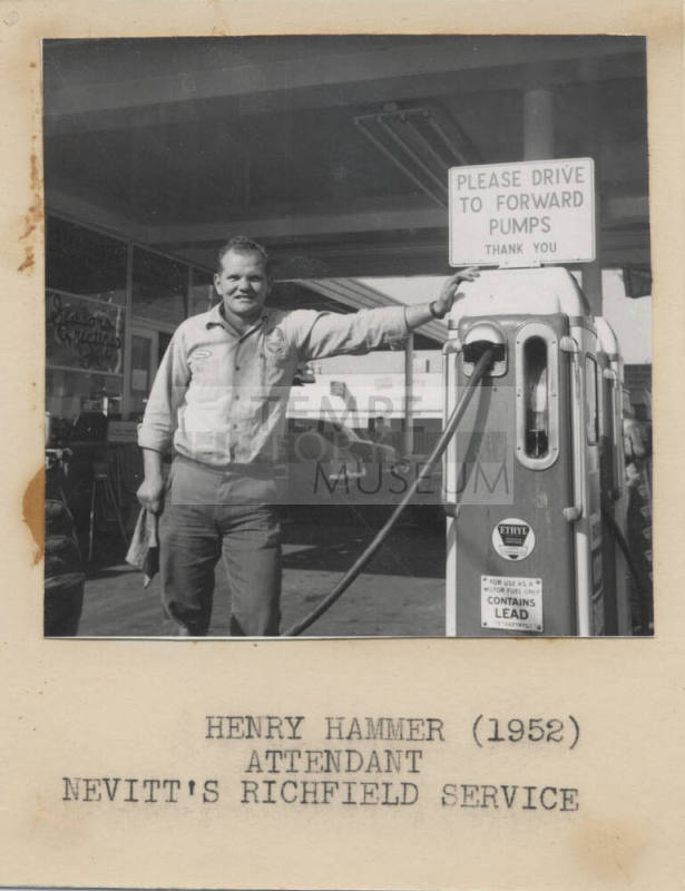 Henry Hammer -Attendent-Nevitt's Richfield Service