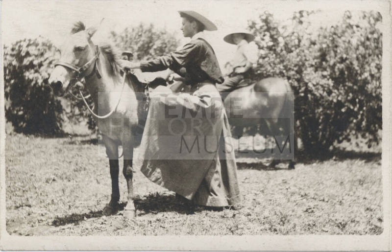 Estelle Craig Mounting a Horse