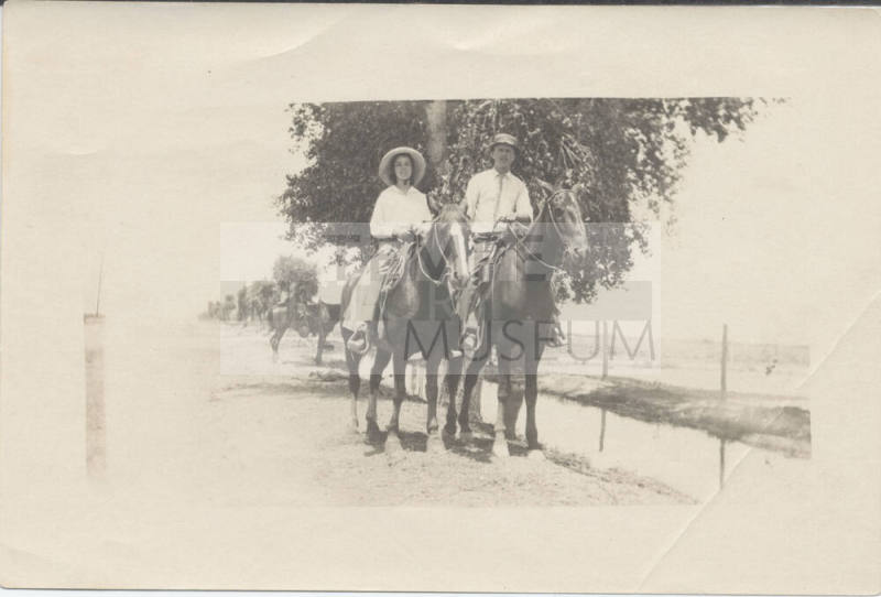 A.P. Ball and Friend on Horseback