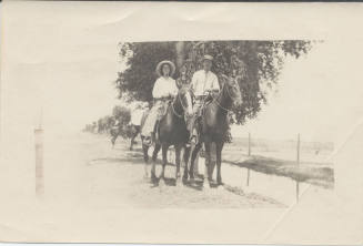 A.P. Ball and Friend on Horseback