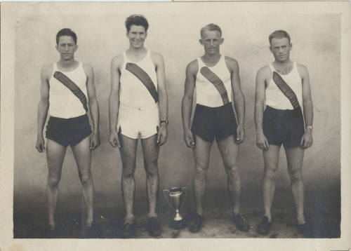 Four Runners with Trophy