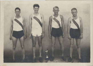 Four Runners with Trophy